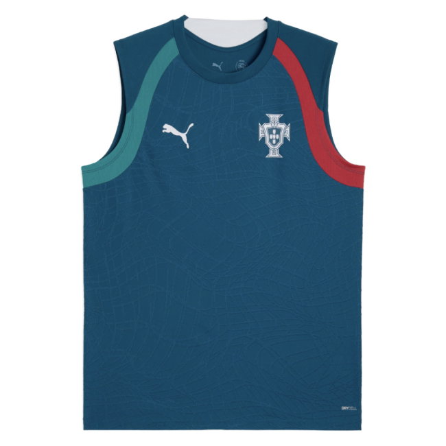 2026-2027 Portugal Sleeveless Training Jersey (Ocean Tropic) (R.Neves 18)-SoccerKits Hub | Buy Soccer Jerseys Online